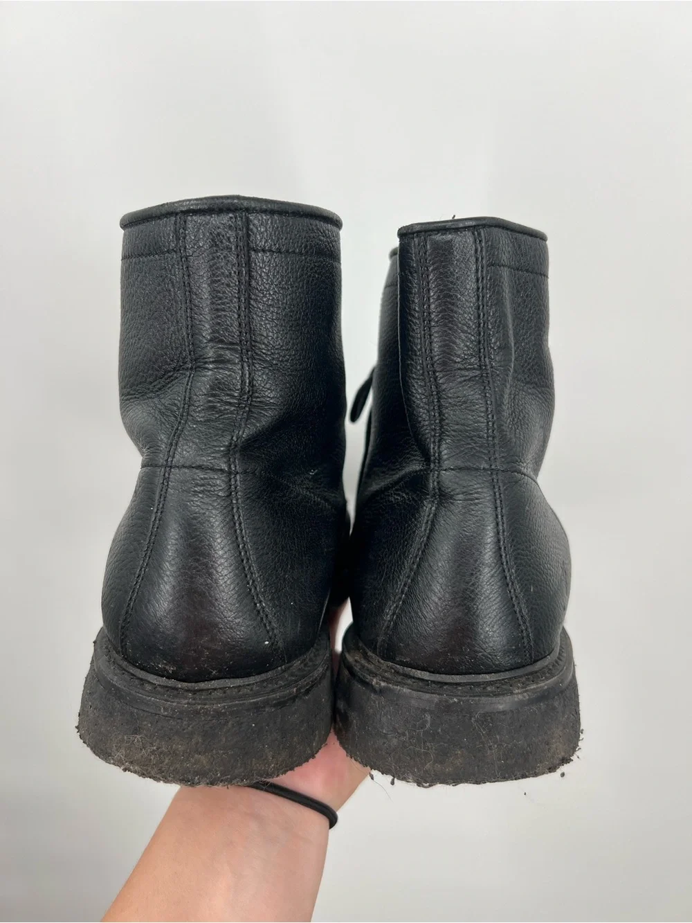 Frye Men’s Black Leather Lace Up Chukka Boots Gum Sole Size 11